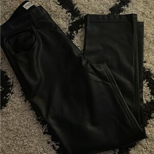 Abercrombie & Fitch Black Leather Pants
